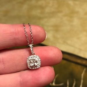 Sterling silver CZ necklace